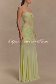 Fashion Lace Splicing Sexy Sleeveless Off-shoulder Slim Maxi Dress