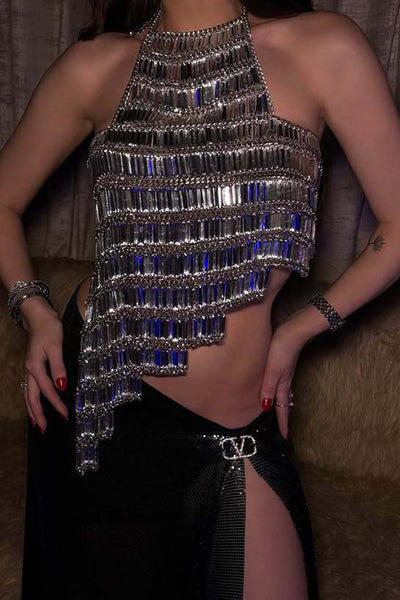 Dazzling Diamond Chain Alloy Body Chain