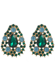 Vintage Alloy Drop-shaped Diamond Earrings