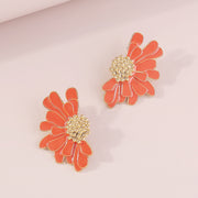 Retro Alloy Floral Pattern Earrings