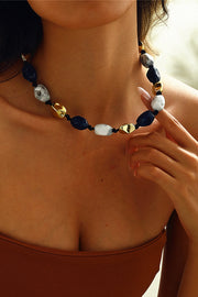 Bohemian Vintage Resin Beaded Necklace