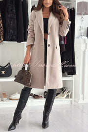 Fashionable Casual Lapel Long Sleeve Single Breasted Loose Coat