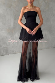 Modern Day Glam Off Shoulder Corset Waisted Mini Dress