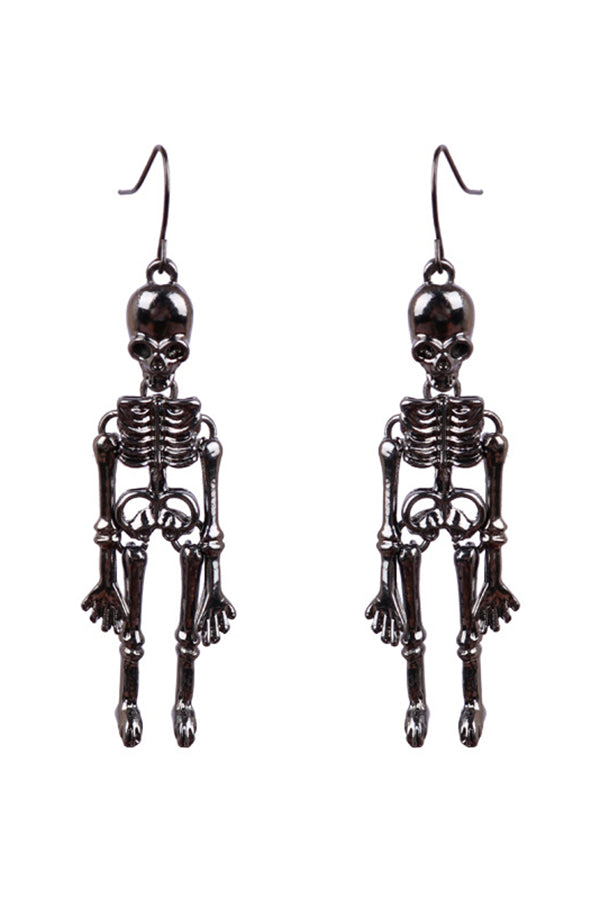 Halloween Dark Style Skull Earrings