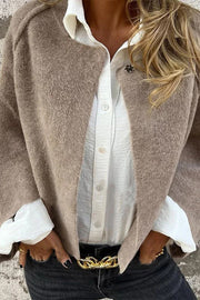 Fashionable Loose Short Cashmere Jacket