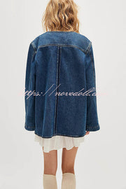 Fashionable Retro Casual Loose Denim Jacket