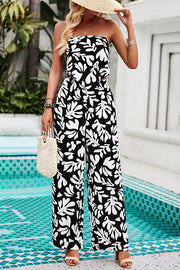 Fun Printed Off The Shoulder Top and Elastic Waist Pocket Pants Set