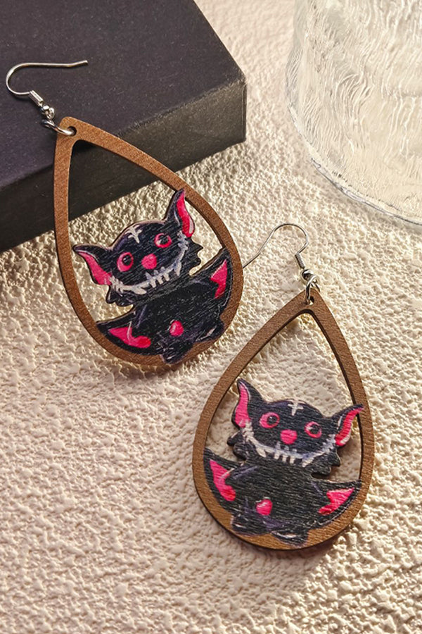 Halloween Horror and Fun Series Wooden Earrings