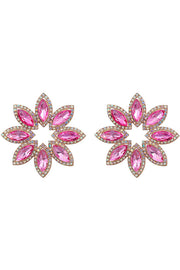 Diamond Floral Earrings