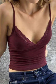 Sexy Lace Backless Slim Camisole Top