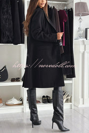 Fashionable Casual Lapel Long Sleeve Single Breasted Loose Coat