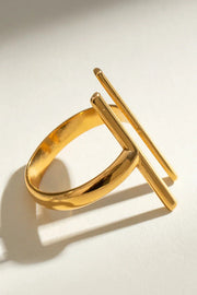 Fashion Stainless Steel Simple Line Ring