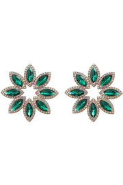 Diamond Floral Earrings