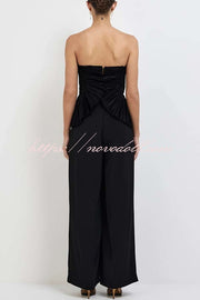 Show Exquisiteness High Rise Pleated Wide Leg Pants