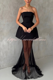 Modern Day Glam Off Shoulder Corset Waisted Mini Dress