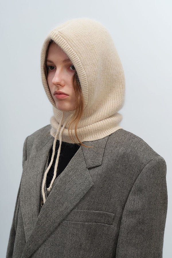 Stylish and Warm Neck Warmer One-piece Knitted Wool Hat