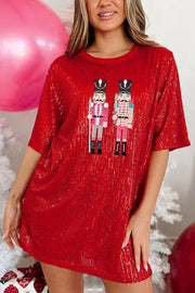 Nutcrackers for The Holidays Nutcracker T-shirt Mini Dress