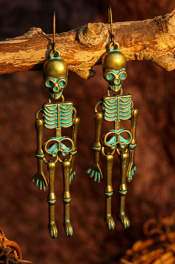 Halloween Dark Style Skull Earrings