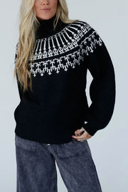 Christmas Thickened Turtleneck Long Sleeve Knitted Sweater