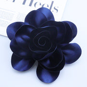 Satin Fabric Flower All-match Brooch