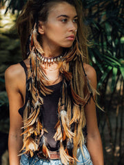 Bohemian Peacock Feather Headband