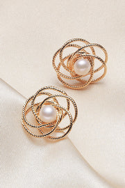 Love Spiral Gold Earrings
