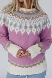 Christmas Thickened Round Neck Long Sleeve Knitted Sweater