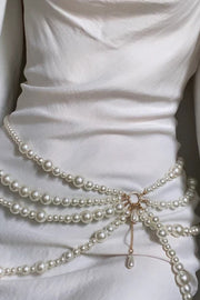 Fashionable Multi-layer Pearl Beaded Waist Necklace