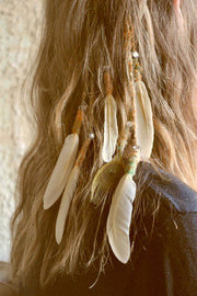 Bohemian Style Colorful Handmade Feather Tassel Hair Clip