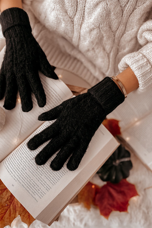 Warm Fleece Touch Screen Knitted Gloves
