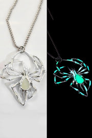 Halloween Glow-in-the-dark Spider Necklace