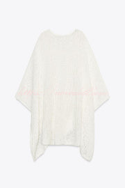 Sunny Somewhere Knit Batwing Sleeve Loose Cover-up Cape