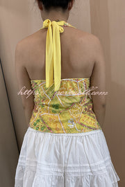 Fashion Sequined Casual V-neck Backless Slim Vest