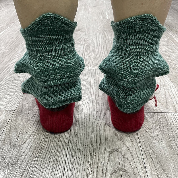 Comfy & Warm Knitted Socks Christmas Colorblock Socks