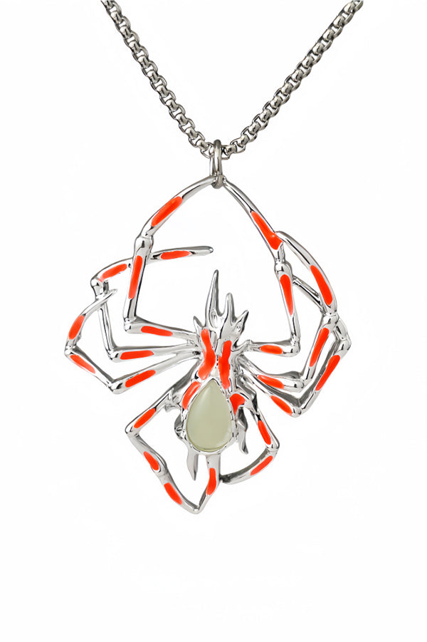 Halloween Glow-in-the-dark Spider Necklace