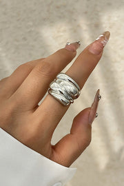 Fashion Alloy Twisted Double Layer Jewelry