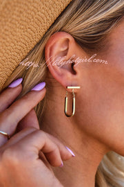 Gold Chain Link Earrings