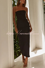 Fashionable Bow Sexy Backless Slim Fit Maxi Dress