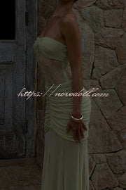 Fashion Lace Splicing Sexy Sleeveless Off-shoulder Slim Maxi Dress